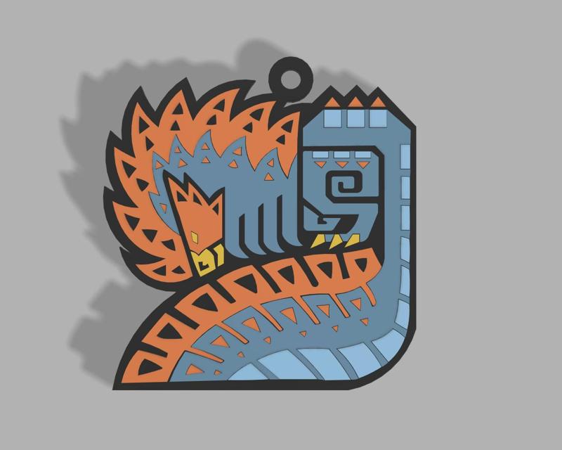 Quematrice Keychain MH Wilds || Quematrice Keychain (Monster Hunter)