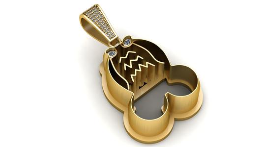 TeddyBearPendant 3D printable model