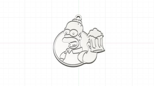 Homer Simpson Keychain - The Simpsons