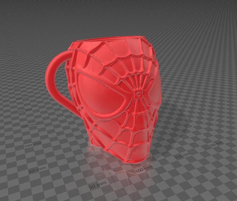 Spiderman Cup Glass Mate 300ml