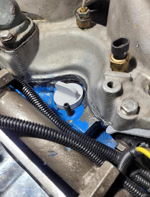 Distributor hole plug - 460 Ford