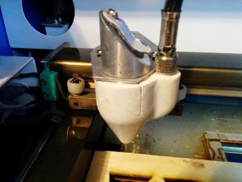 Air Assist Nozzle for DC-KIII, K40 Chinese 40 watt Laser Cutter / Engraver