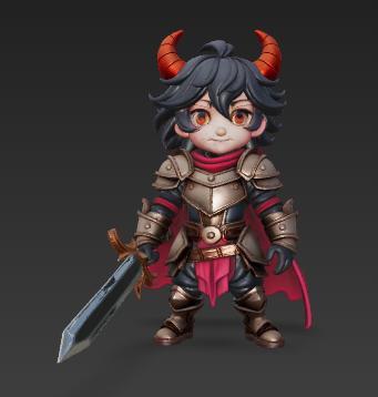chibi demon warrior 24