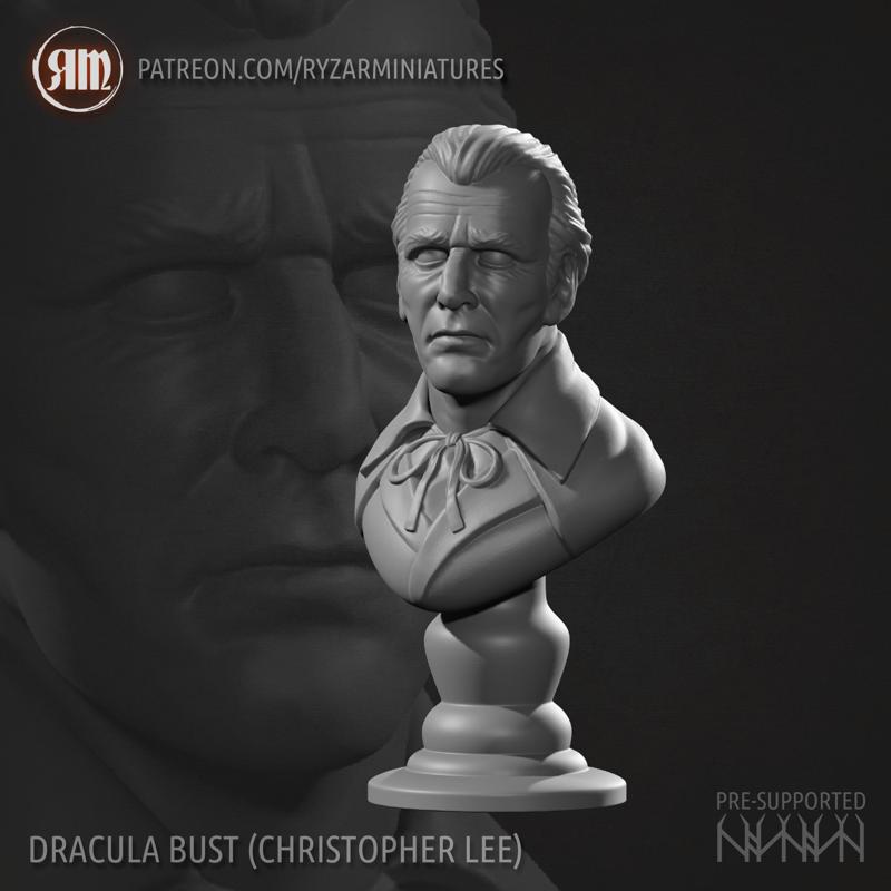 Dracula bust (Christopher Lee)