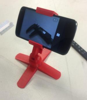 Quadropod camera phone stand