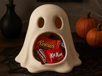 Ghost Halloween Candy Bowl Entryway or Party Decor