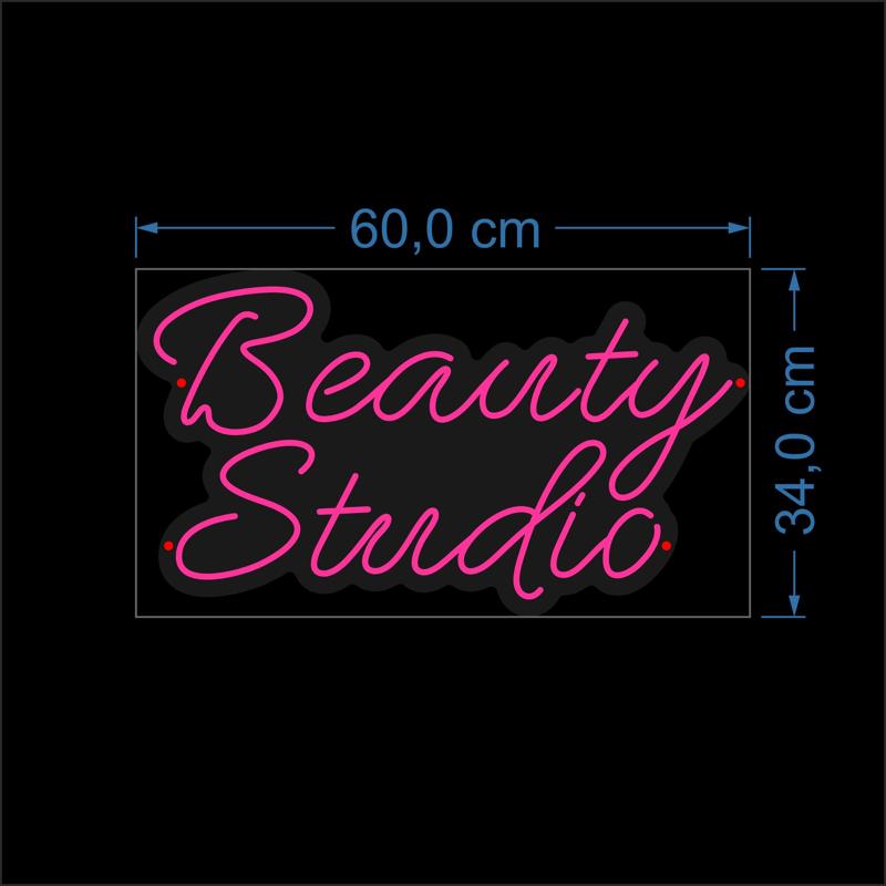 Neon sign Beauty Studio 60cm anycolor