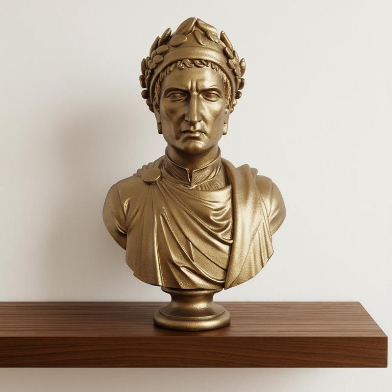 Dante Alighieri Bust Italian Poet Divine Comedy Author