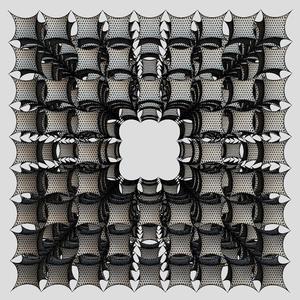 Hyperbolic Cube Fractal | Additive Menger Style | Level 2