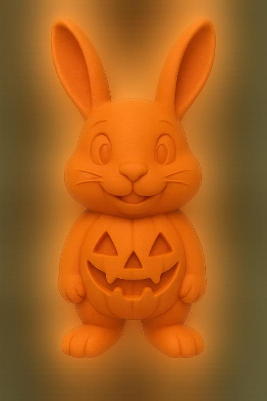 Cartoon Bunny Statue – Halloween Edition