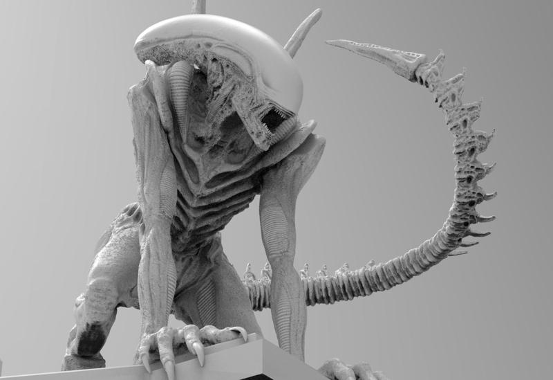 Alien Xenomorph Sewer Escape 3D Printing Diorama