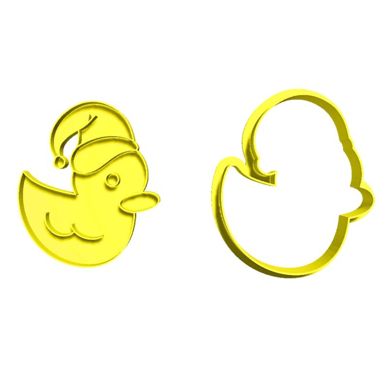 Kawaii cute Duckies christmas cookie cutter/ cookie cookie cookie stamp