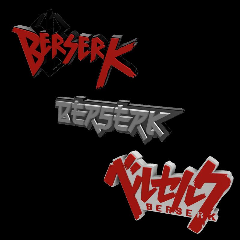 3D MULTICOLOR LOGO/SIGN - Berserk (Three Variations)