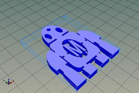 MakerBot 50x40x4mm key chain