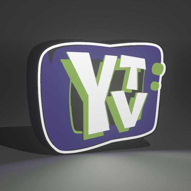 YTV Cartoon Network Logo Sign Lightbox Lamp
