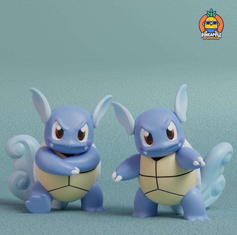 Pokemon - Wartortle with 2 poses