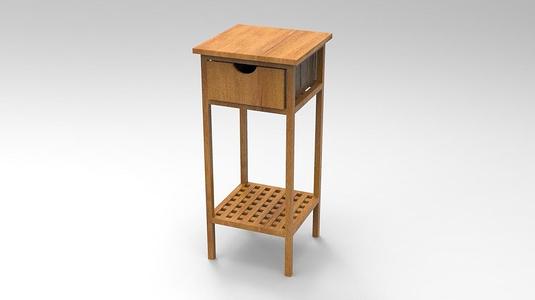 Telephone Table 3D Model