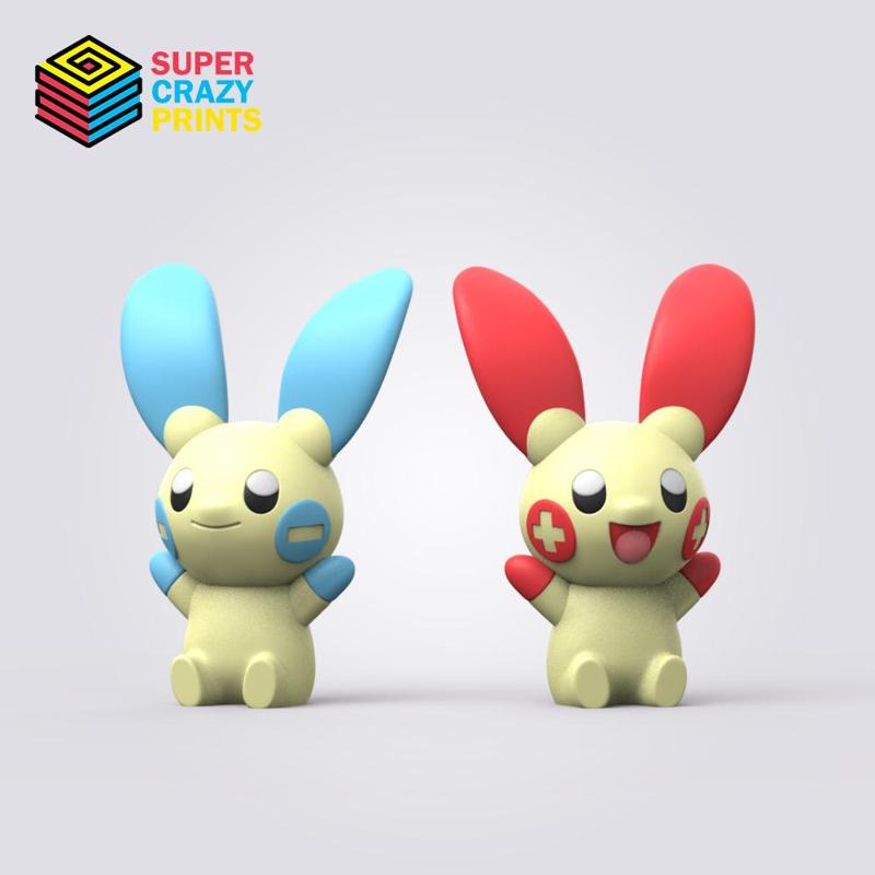 POKEMON - Plusle & Minun (EASY PRINT NO SUPPORT)