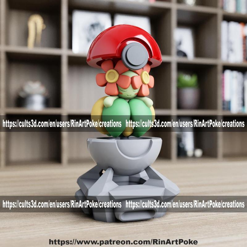 Bellossom in the pokeball from Pokemon