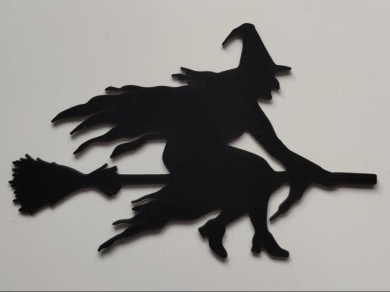 Halloween decoration - witch sticker
