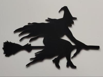 Halloween decoration - witch sticker