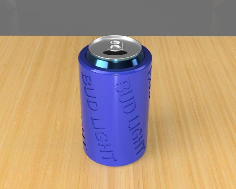 12oz can beverage insulator (Bud Light)