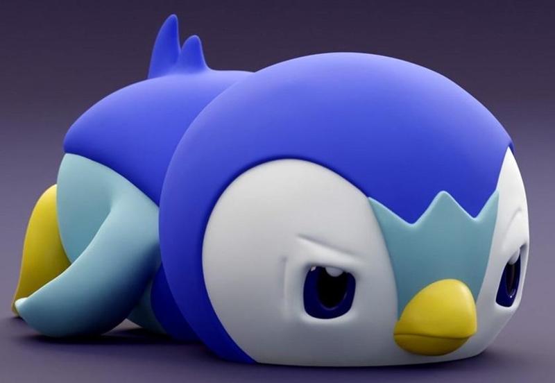 Suporte Alexa Echo Dot 4a e 5a Geração Piplup Pokemon Lazy