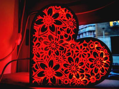 Valentine's Day Heart Lamp Terni