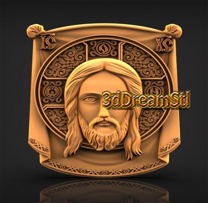 Jesus Christ STL model, CNC router engraver, artcam, Aspire, cnc files, wood, art, wall decor, CNC