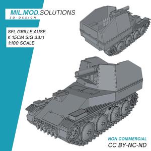 SFL Grille Ausf. K 15cm sIG 33/1. WW2 Wehrmacht