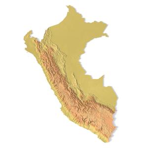 Peru Topographic Map – 3D Model for 3D Printing & CNC Carving