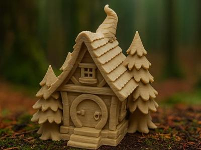 Fairytale house in the forest 