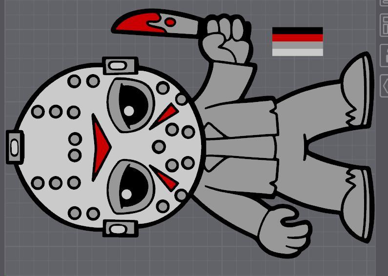 Jason Vorhees Chibi Wall Art