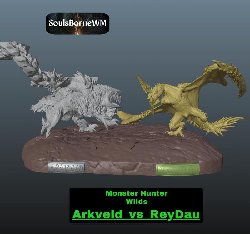 Monster Hunter Wilds: Arkveld vs Rey Dau