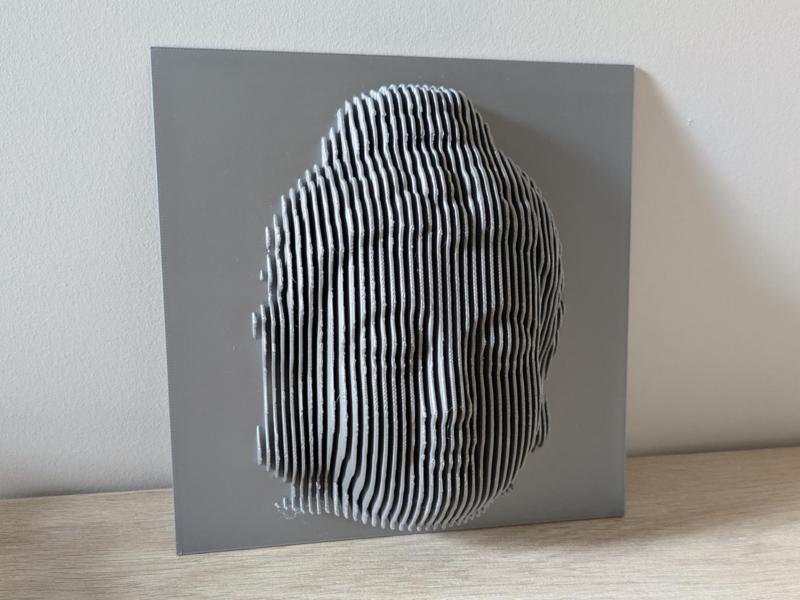 Buda layered sculpture