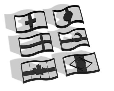 Cookie Cutter Flags of the World x6