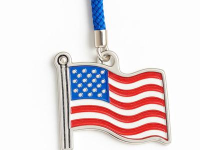 American Flag Zipper Pull