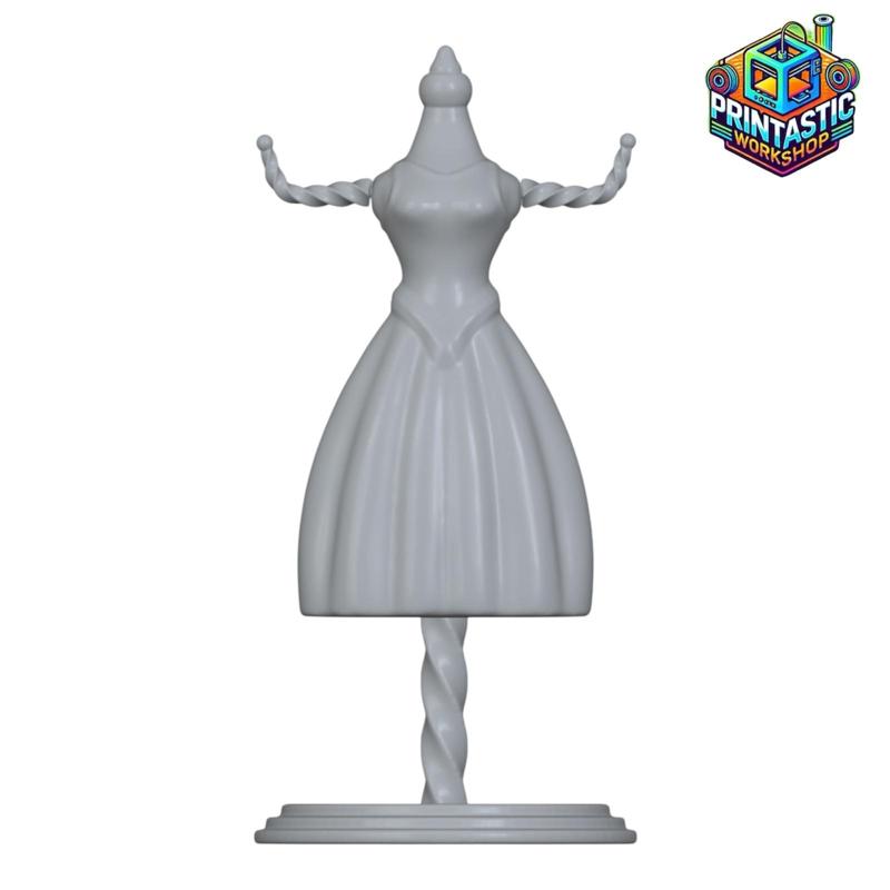 Jewelry Stand – Female Mannequin Jewelry Holder, 3D Printable Display