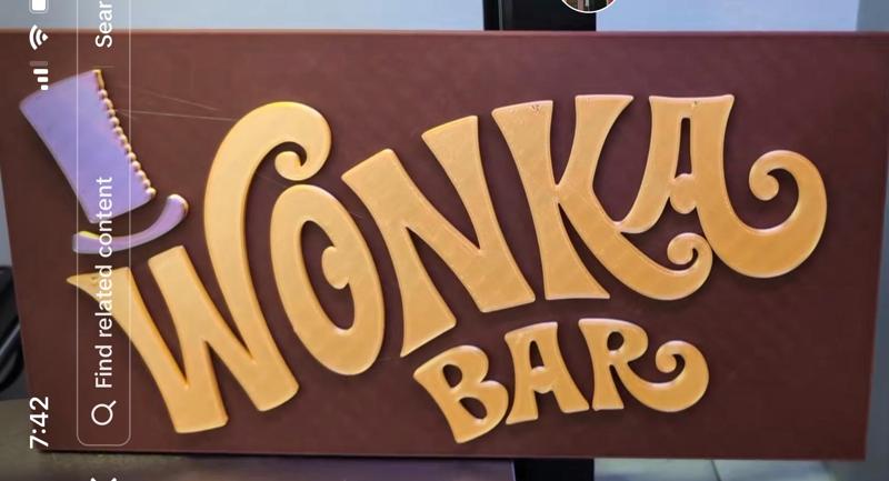 Willy Wonka Bar - Charlie and the Chocolate Factory 