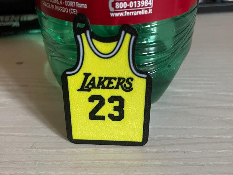 Lakers jersey keychain