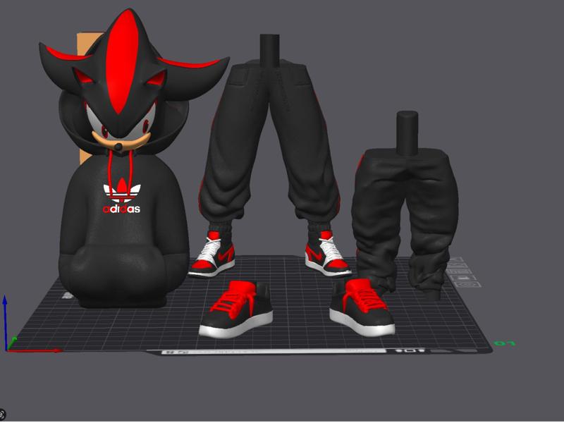 Urban Vibes Shadow the Hedgehog Blacked Out Gear
