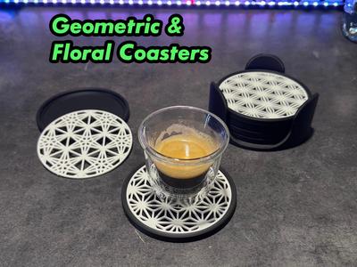 Geometric & Floral Coasters
