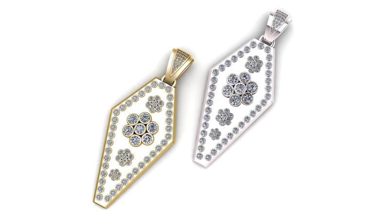 Hexagon pendanT 3d printable model