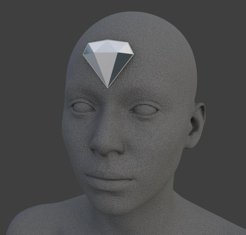 white diamond gem