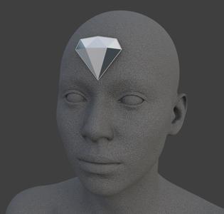 white diamond gem