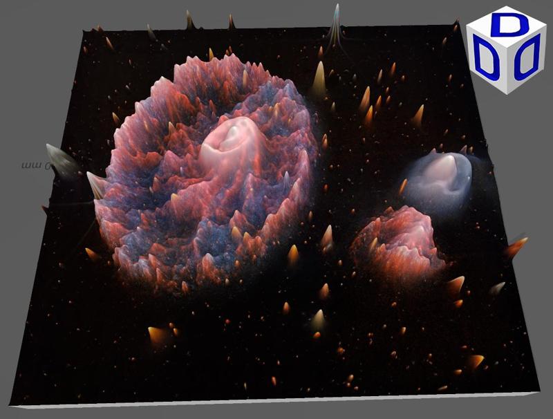 Cartwheel Galaxy James Webb picture 3D software analysis