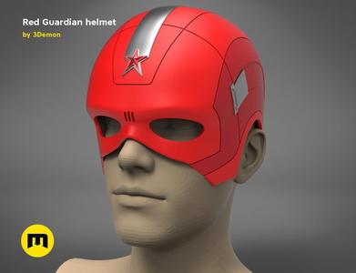 The Red Guardian helmet