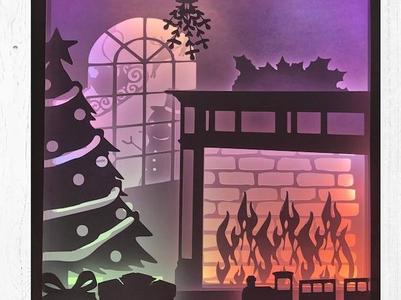 Christmas Fireplace lightbox