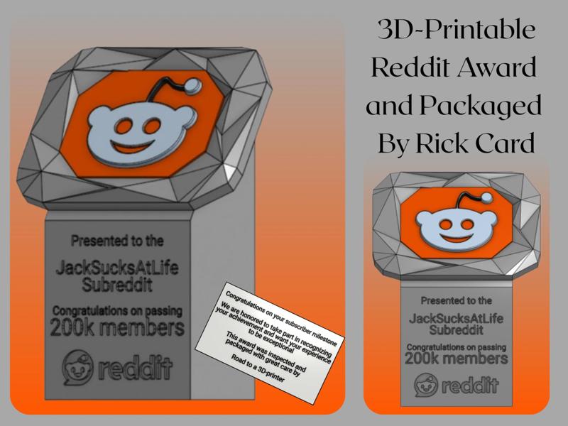 JackSucksAtLife Reddit Award