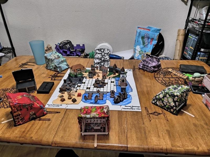 DnD clue 3d board and accessories